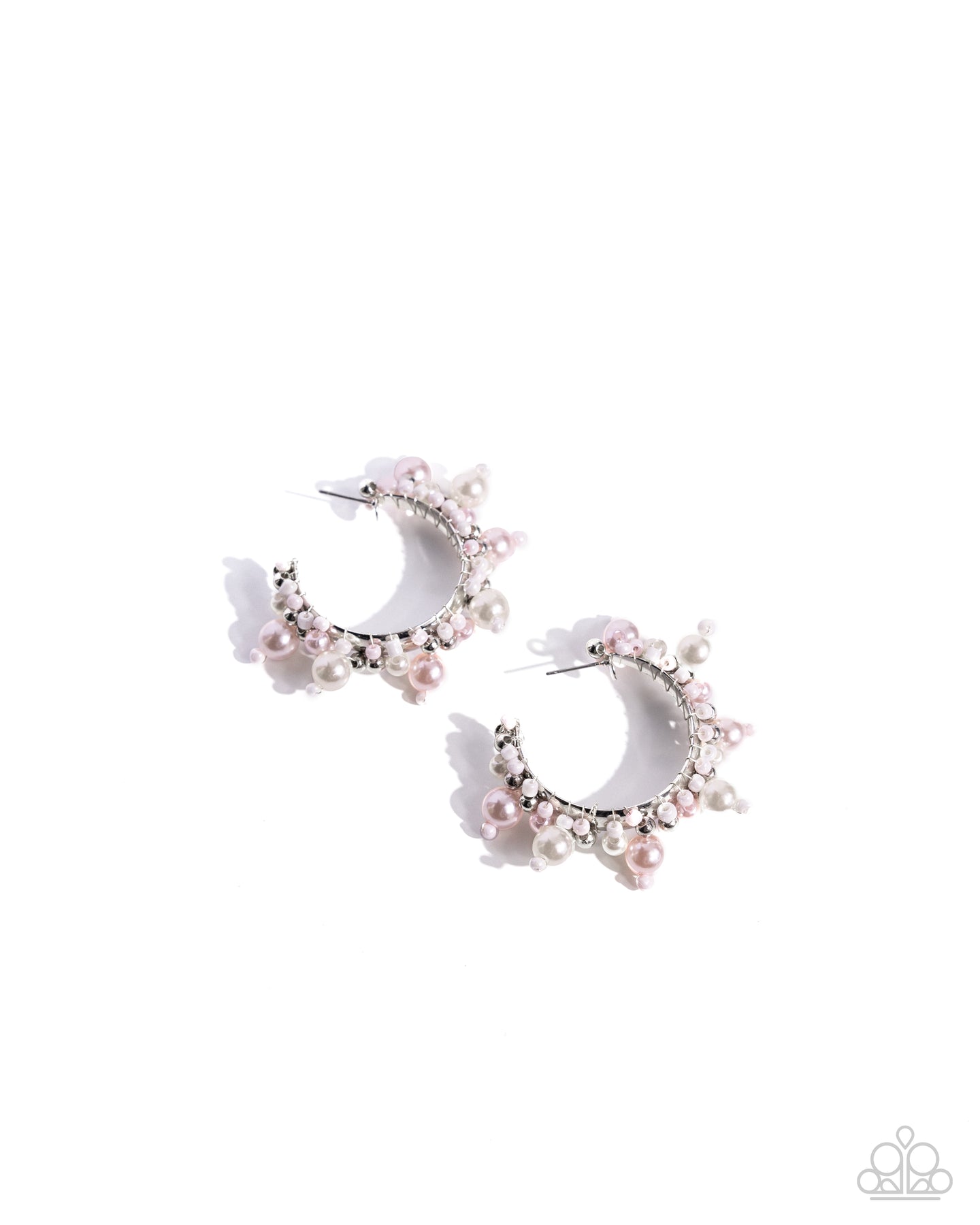 Elite Expense - Pink hoop earring D019