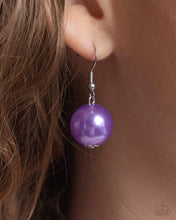 Load image into Gallery viewer, $16 SET: Plentiful Pearls - Purple necklace plus matching bracelet E007
