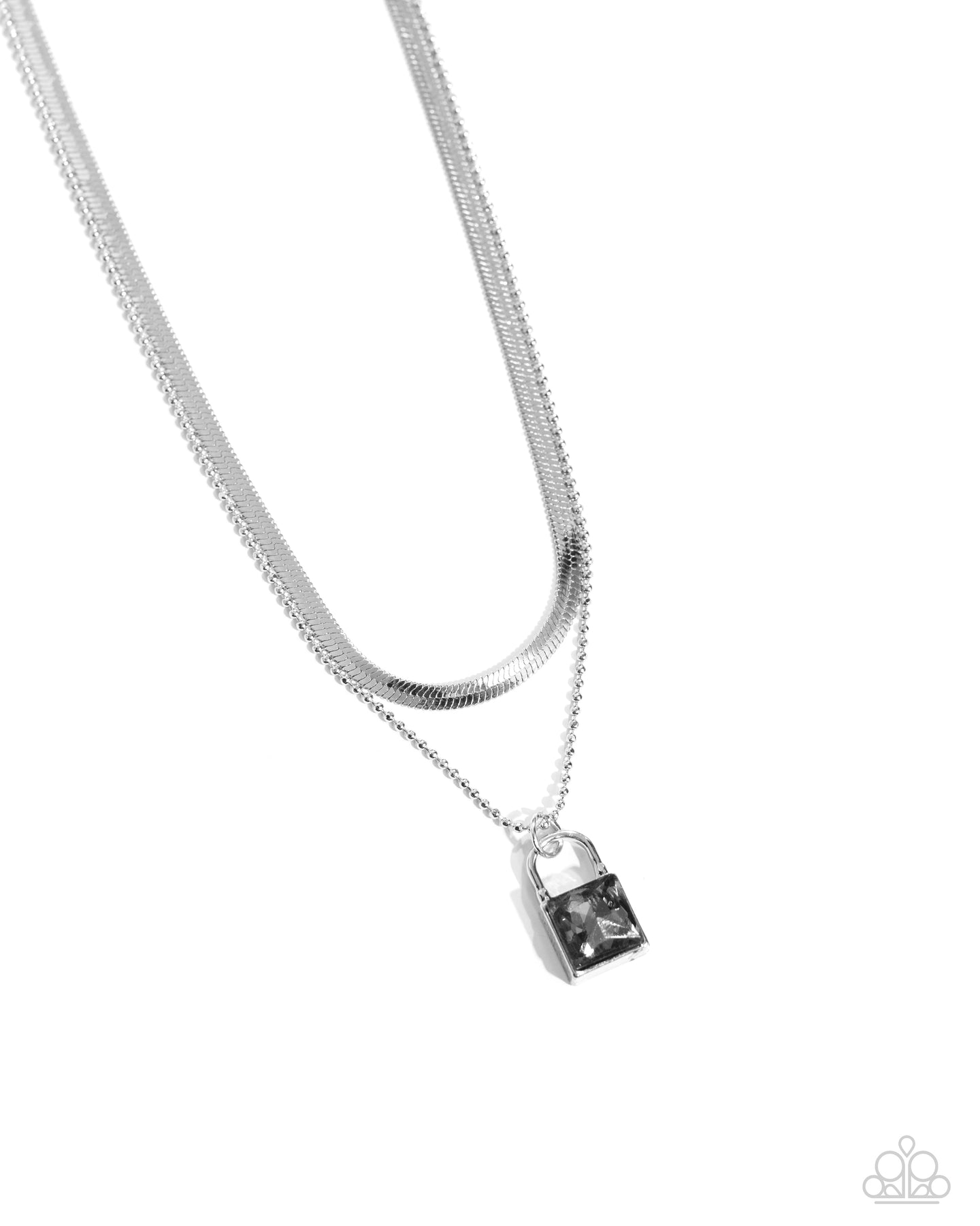 Padlock Possession - Silver necklace E004