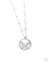 Load image into Gallery viewer, Festive Flight - Pink necklace A020/23
