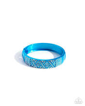 Load image into Gallery viewer, Refulgent Rebel - Blue hinge bracelet E048
