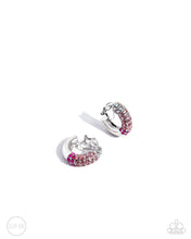 Load image into Gallery viewer, Ombré Observer - Pink clip-on hoop E008
