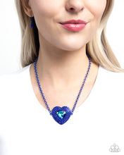 Load image into Gallery viewer, Locket Leisure - Blue necklace
