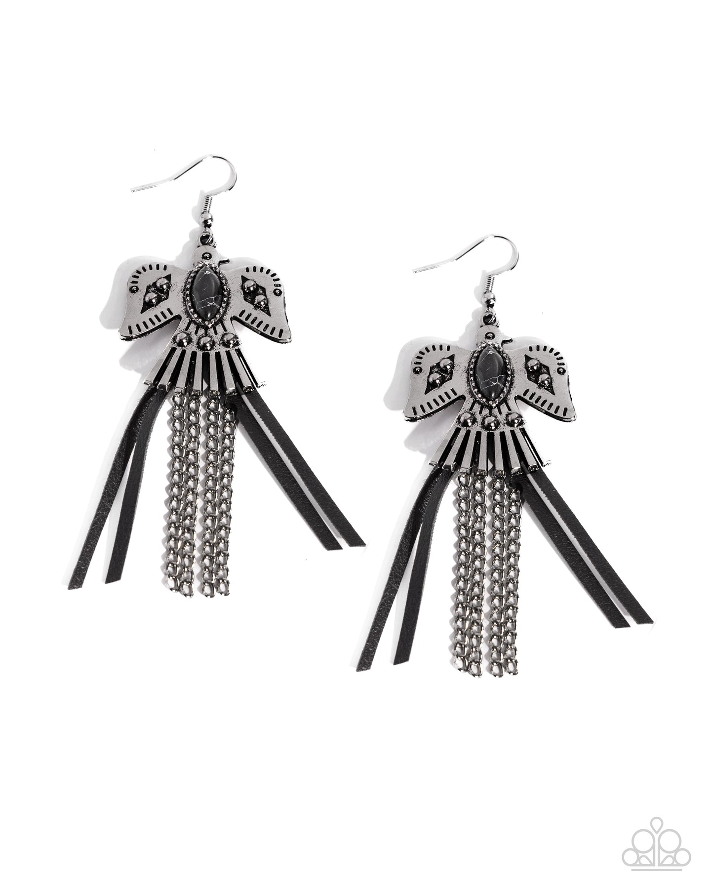 Southwestern Selfie - Black earring D085