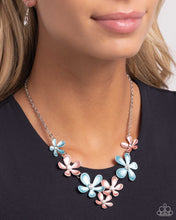 Load image into Gallery viewer, Reflective Rundown - Blue necklace D030
