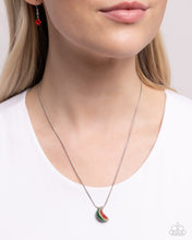 Load image into Gallery viewer, Watermelon Wardrobe - Red necklace E020
