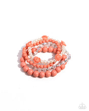 Load image into Gallery viewer, Rosy Retrospection - Orange bracelet D011

