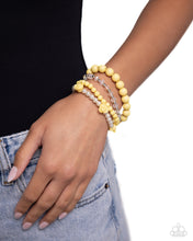 Load image into Gallery viewer, Rosy Retrospection - Yellow bracelet A093
