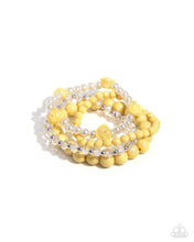 Load image into Gallery viewer, Rosy Retrospection - Yellow bracelet A093
