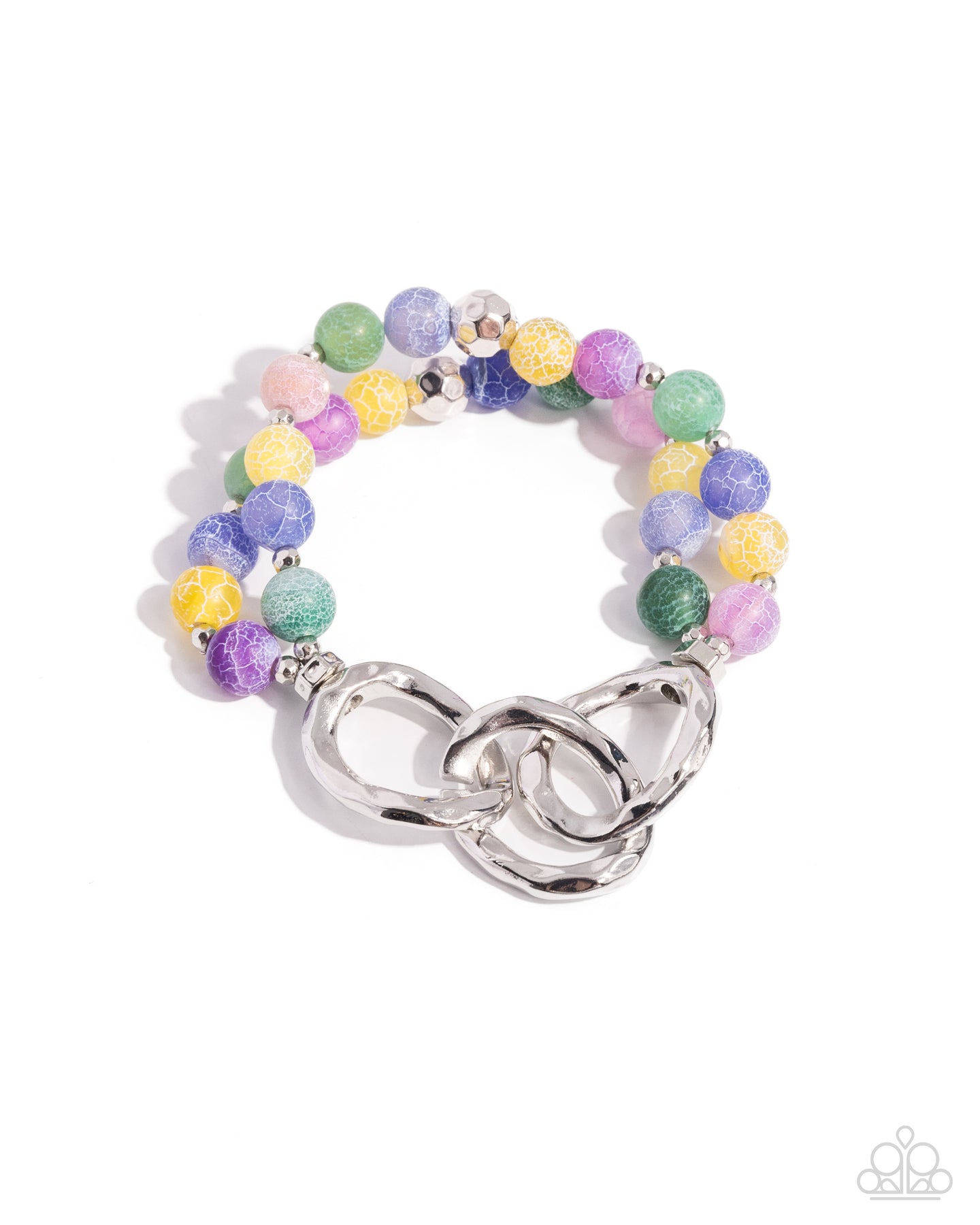 Hammered Haven - Green bracelet D047