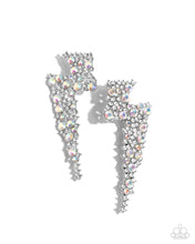 Load image into Gallery viewer, Electric Effulgence - White  earring E016
