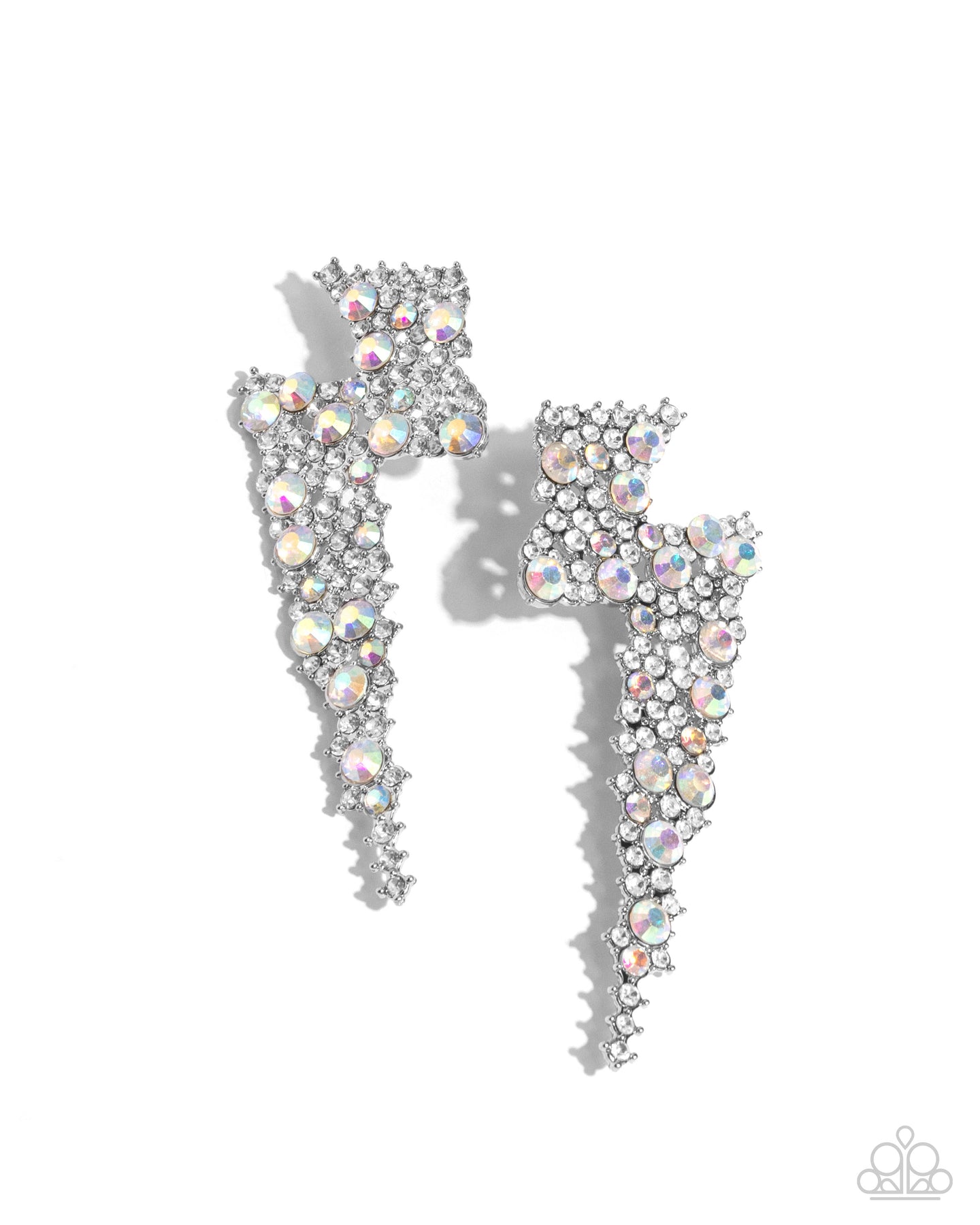 Electric Effulgence - White  earring E016