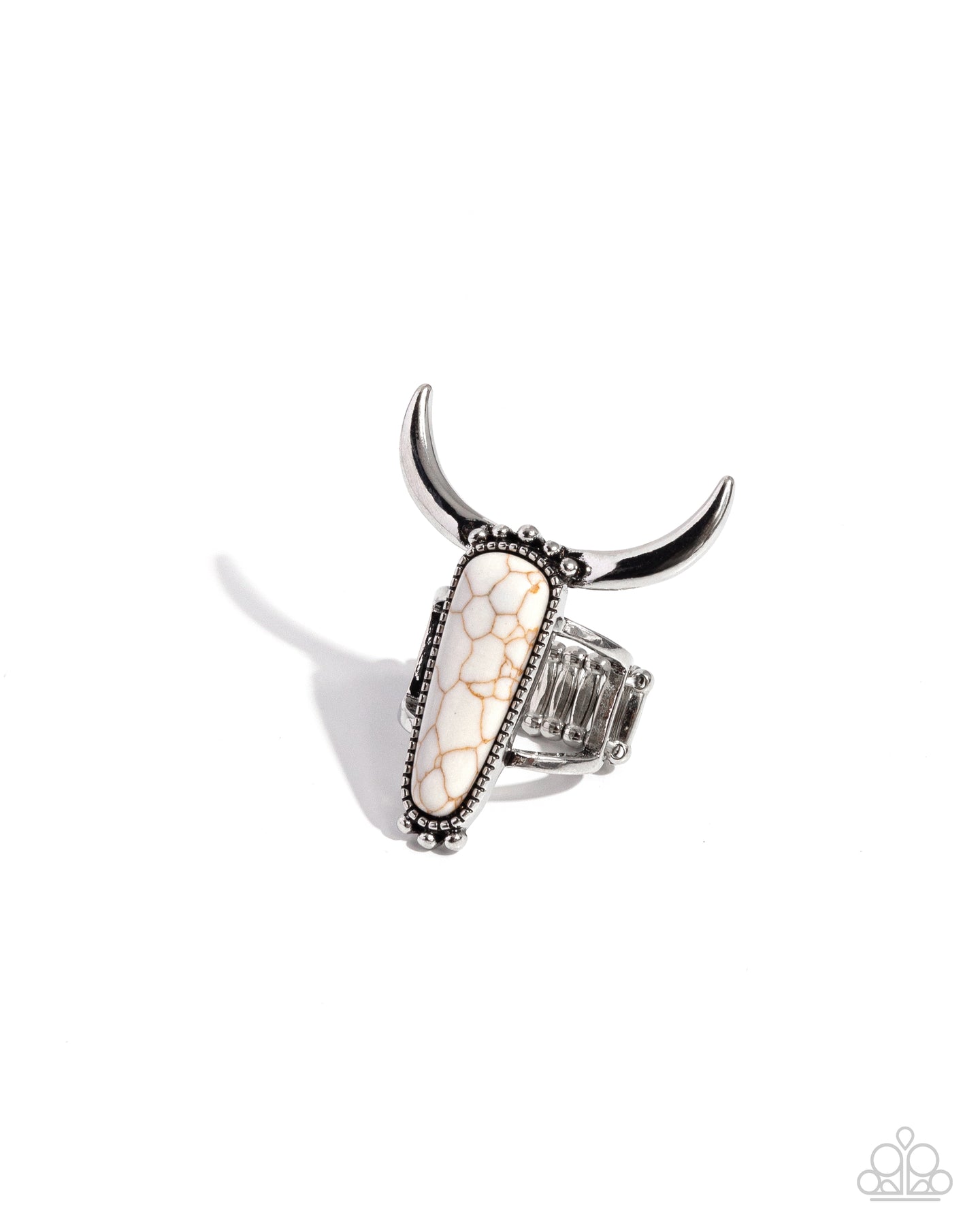 Longhorn Luxe - White ring E022