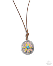 Load image into Gallery viewer, Mandala Marvel - Yellow necklace MR1
