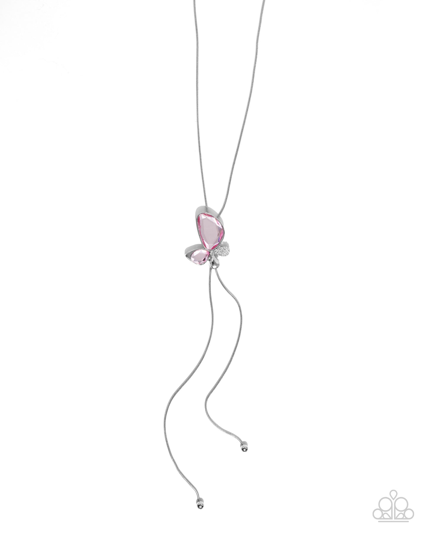 Focused Flutter - Pink BOLO necklace E027