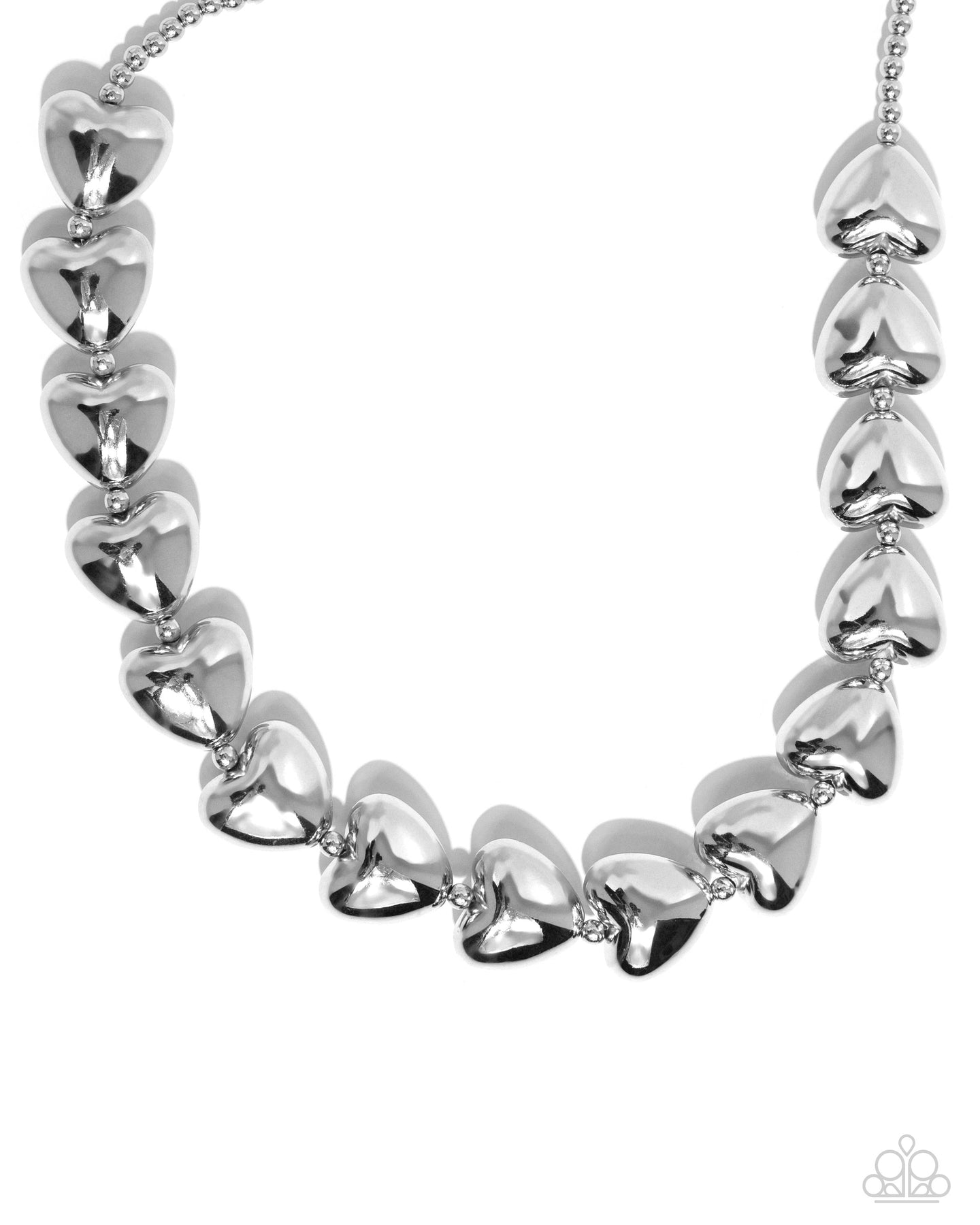 Hello Heartstrings - Silver necklace A063