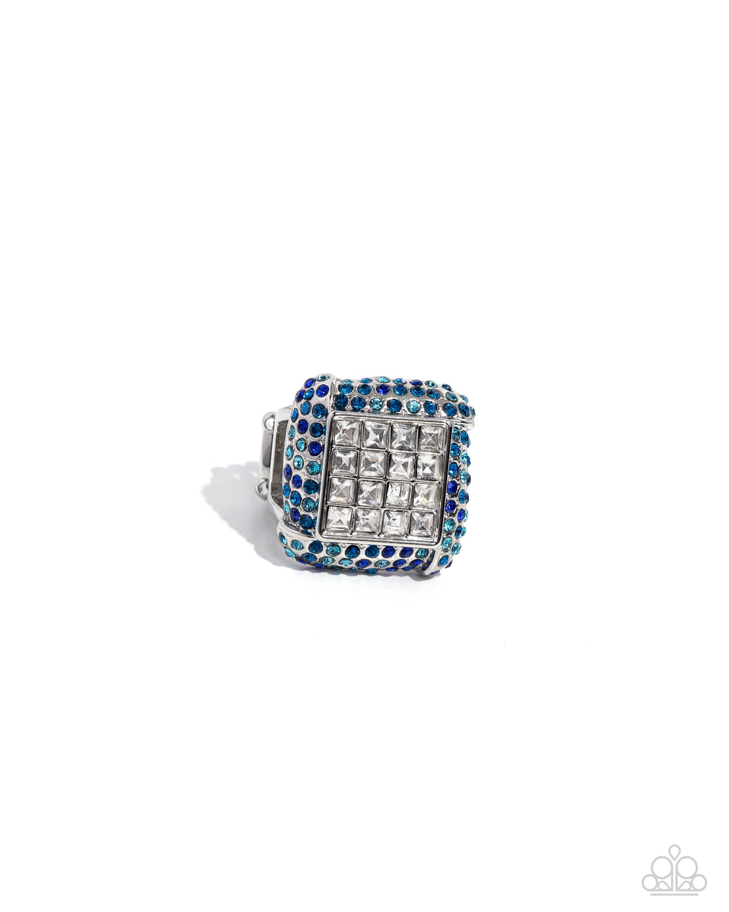 Medium SQUARE - Blue ring 1769