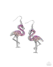 Load image into Gallery viewer, Flamingo Flourish - Pink earring E073
