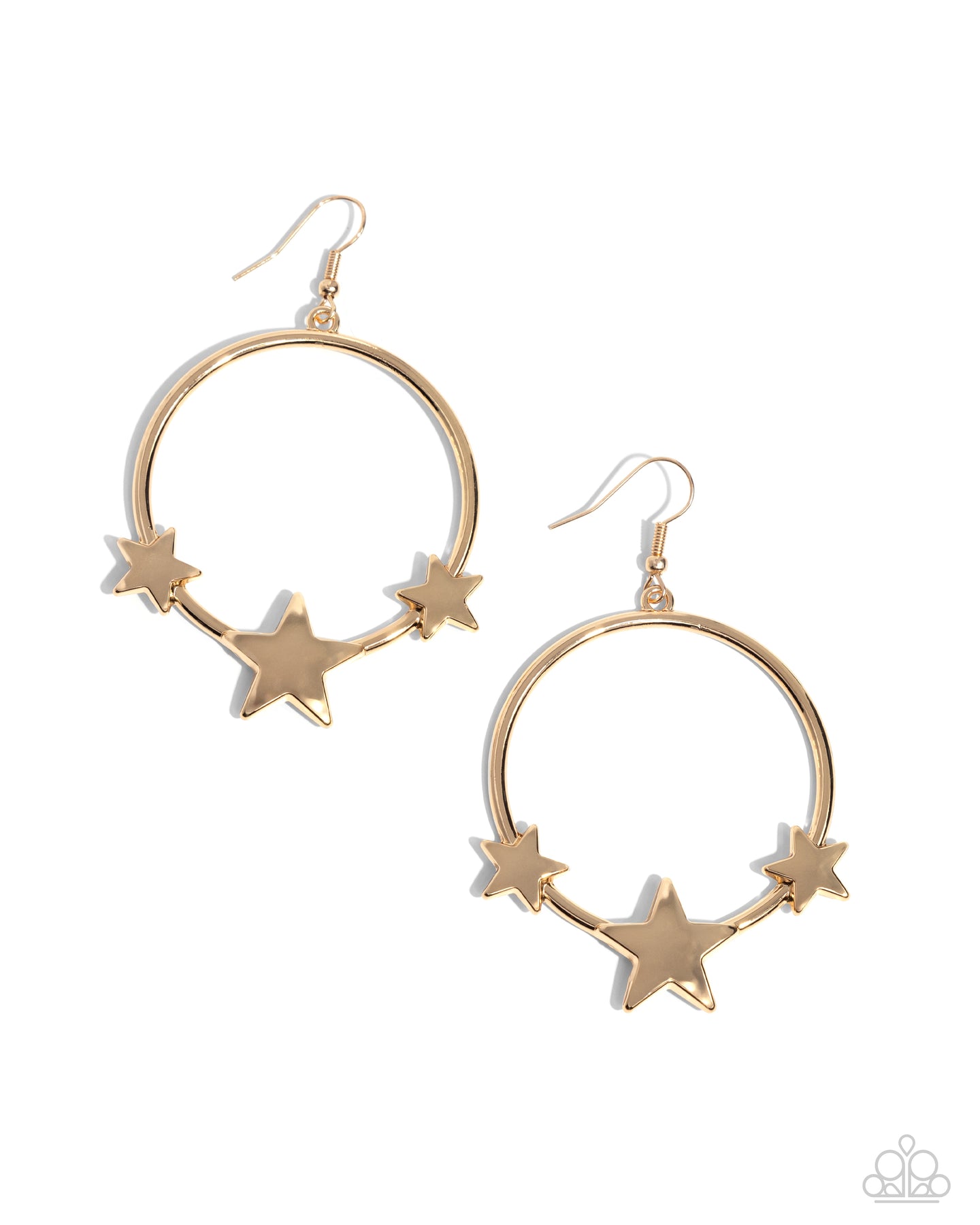 Let SPARKLE Ring! - Gold earring D034