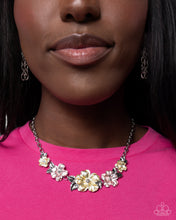 Load image into Gallery viewer, $16 SET: Bouquet Brilliance - Yellow necklace + earring 672
