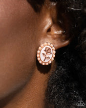Load image into Gallery viewer, $16 SET: Rosy Relic - Copper post earring + matching ring C024C
