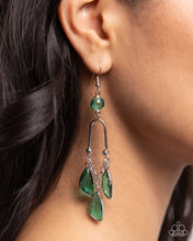 Load image into Gallery viewer, Winged Wardrobe - Green earring E021
