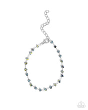 Load image into Gallery viewer, Chiseled Character - Blue bracelet E021
