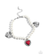 Load image into Gallery viewer, Heart-struck Haven - Red bracelet E016
