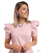 Load image into Gallery viewer, Bouquet Brilliance - Purple necklace C027
