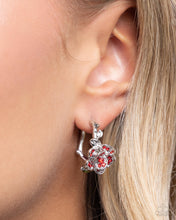 Load image into Gallery viewer, Mother ROSE Best - Red hoop earring D035
