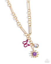 Load image into Gallery viewer, $16 SET: Aerial Adventure - Purple necklace + matching bracelet BOX 6
