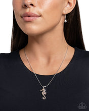 Load image into Gallery viewer, Seahorse Shanty - Orange necklace E019
