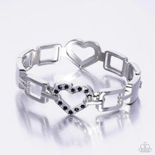 Load image into Gallery viewer, Flashy Fondness - Blue hinge bracelet C002
