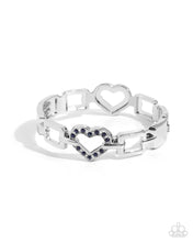 Load image into Gallery viewer, Flashy Fondness - Blue hinge bracelet C002
