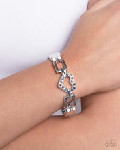 Load image into Gallery viewer, Flashy Fondness - Blue hinge bracelet C002
