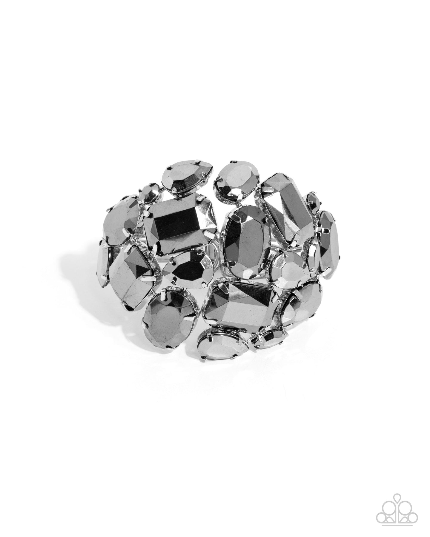 Chic Coronation - Silver hinge bracelet WDBOX
