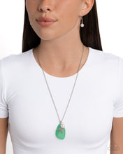 Load image into Gallery viewer, Sea Glass Stash - Green necklace E017
