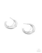 Load image into Gallery viewer, Curly Charisma - Silver hoop earring Box 13
