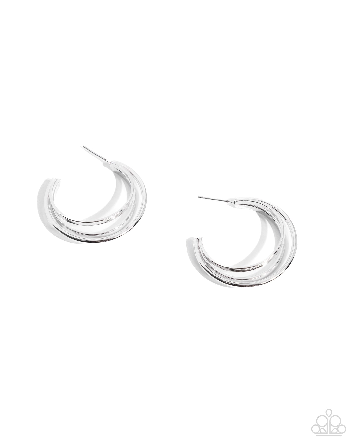 Curly Charisma - Silver hoop earring Box 13