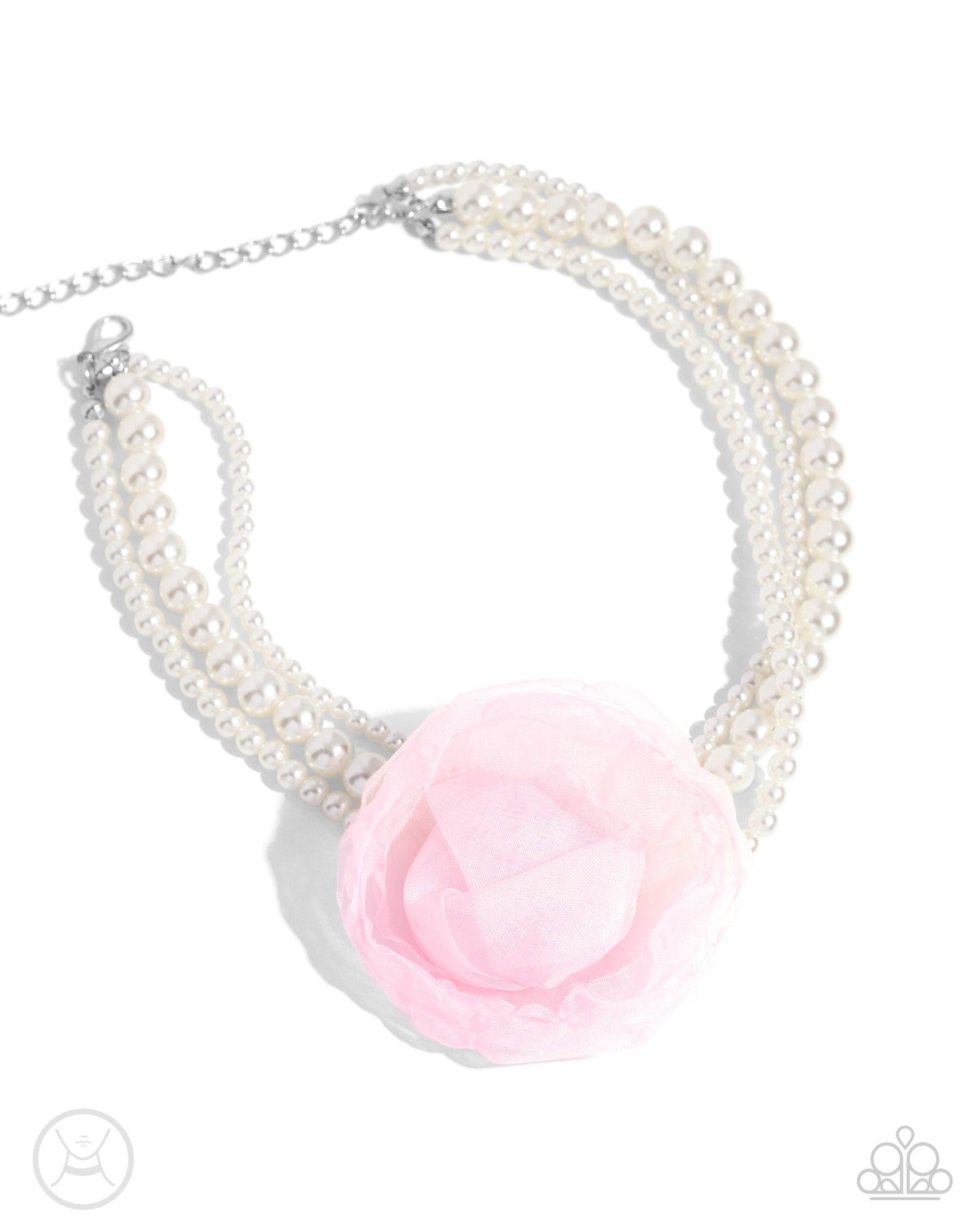 Radiant Rosette - Pink necklace C019