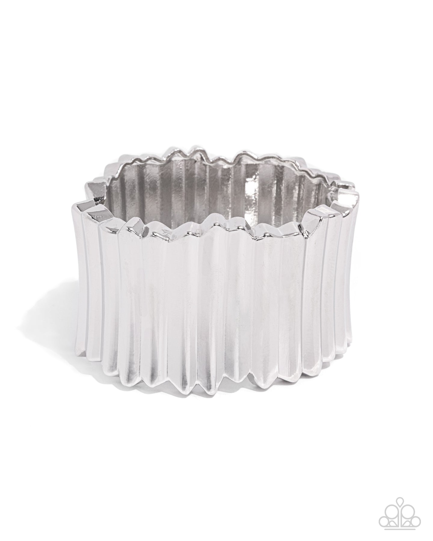 Warped Welding - Silver bracelet D057