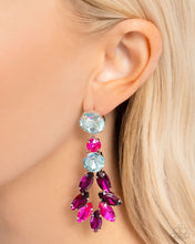 Load image into Gallery viewer, Cascading Cache - Multi post earring E049
