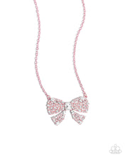 Load image into Gallery viewer, Bewitching Bow - Pink necklace C022
