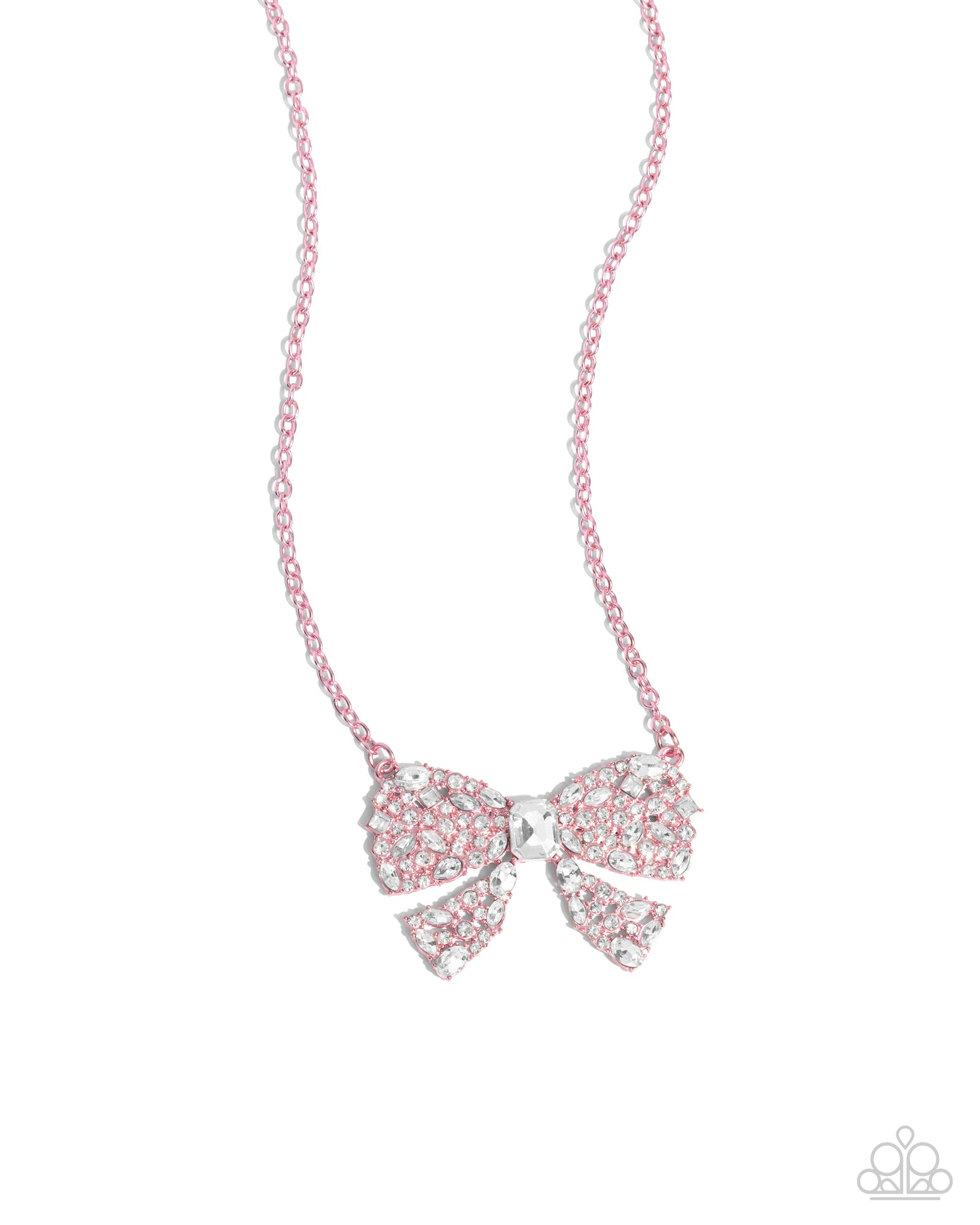 Bewitching Bow - Pink necklace C022