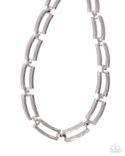 Load image into Gallery viewer, Technical Texture - Silver necklace D039
