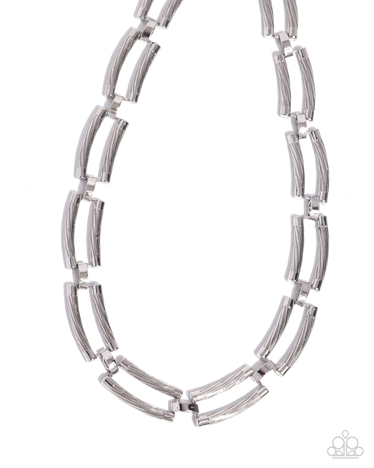 Technical Texture - Silver necklace D039