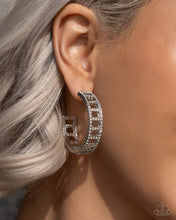 Load image into Gallery viewer, Bridging Brilliance - White hoop earring 2024 Convention Exclusive Box 11

