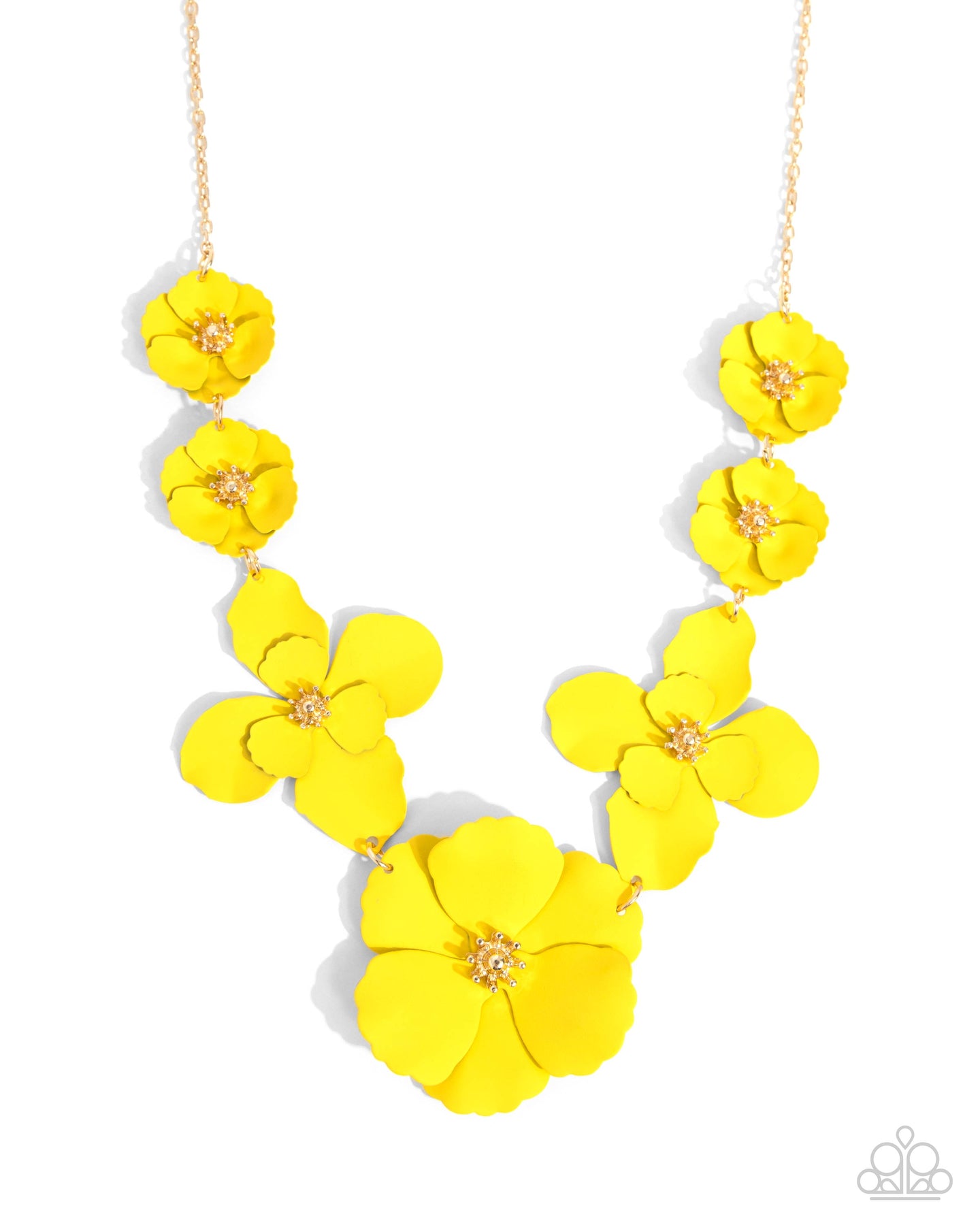 Arranged Aria - Yellow necklace E011