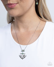 Load image into Gallery viewer, Anchored Accent - Green necklace Box 6
