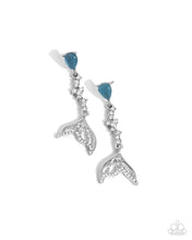 Load image into Gallery viewer, Mermaid Motivation - Blue post earring B069
